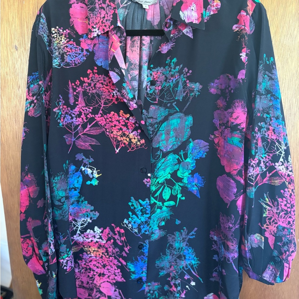 Vibrant Floral Women's Blouse